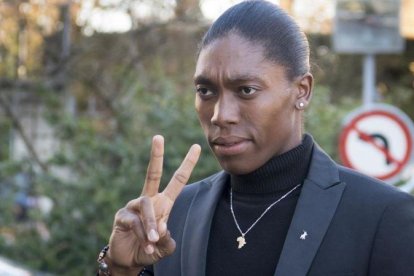 Caster Semenya, este lunes en Lausana.-AP / LAURENT GILLIERON