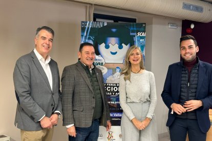 La concejala de Cultura, Irene Carvajal, y el presidente de ASOFED, Carlos Ramírez en la presentación de la XV Feria del Coleccionismo de Valladolid - AYTO VALLADOLID