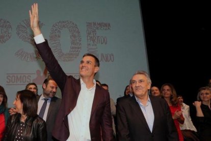 Sánchez, durante la presentación de su proyecto político, el pasado 20 de febrero en Madrid.-JUAN MANUEL PRATS