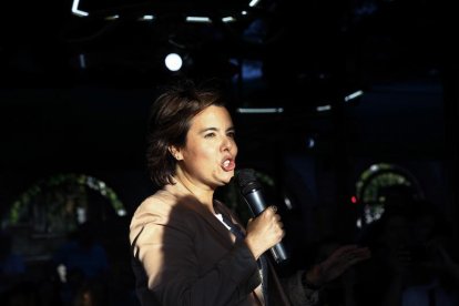 Soraya, en su acto de cierre de campaña-J.P.GANDUL