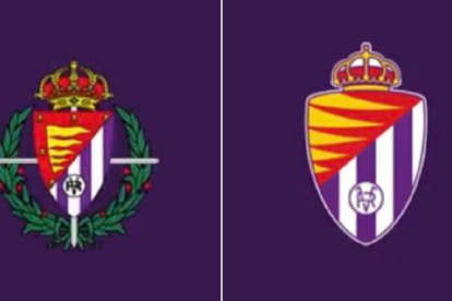 Metamorfosis del escudo del Real Valladolid. / EM