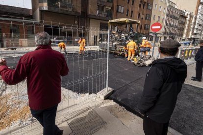 Obras en la calle Estación y el túnel de Panaderos en Valladolid.-PHOTOGENIC