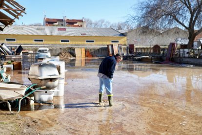 Inundaciones por la crecida del río Zapardiel en Medina del Campo (Valladolid)