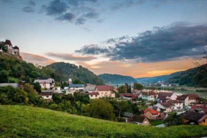 Vista de Sevnica, el bucólico pueblo esloveno donde nació Melania Trump.-