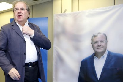 Juan Vicente Herrera, en un momento del acto de campaña en León.-ICAL