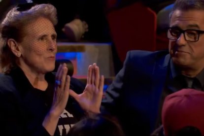 Mercedes Milà y Andreu Buenafuente, en las gradas de Late Motiv-YOUTUBE