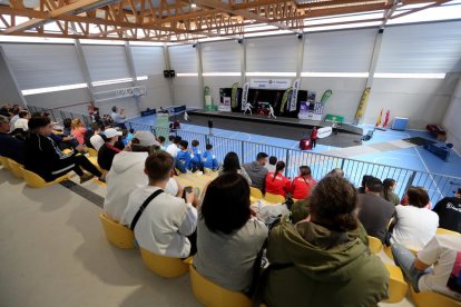 Pabellón de Delicias durante el Campeonato de España júnior y sub-23 de esgrima en Valladolid. / M. ÁLVAREZ