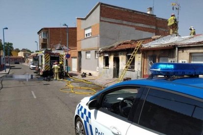 Vivienda en la que ha ocurrido el incendio-E. PRESS
