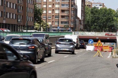 Corte de tráfico por obras en el túnel de San Isidro. -PHOTOGENIC