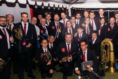 Algunos de los miembros de la Banda EMMVA