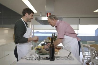 Casillas, durante el programa 'En la tuya o en la mia'.-