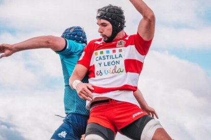 Marc Sánchez durante un partido con Iberians. / E. M.