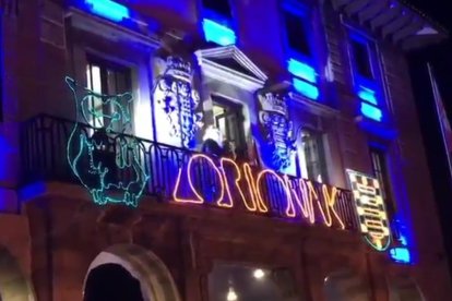 El discurso del rey Baltasar en el pueblo de Andoain.-TWITTER