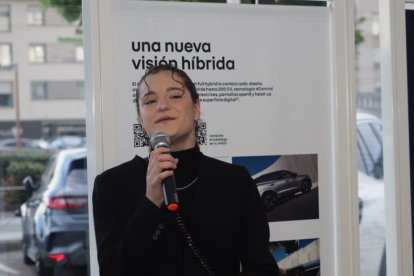 Olivia Monjas, durante su discurso.