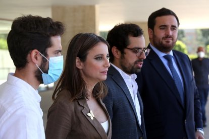 El diputado PP por Valladolid y portavoz adjunto de Cultura en el Congreso, Eduardo Carazo, y la presidenta del Comité de Derechos y Garantías del PP y delegada de Cultura, Turismo y Deporte del Ayuntamiento de Madrid, Andrea Levy. - ICAL