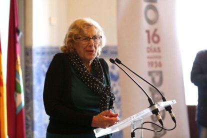 La alcaldesa de Madrid, Manuela Carmena.-DAVID CASTRO