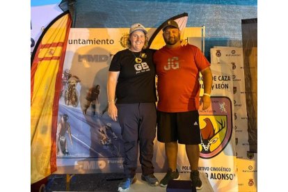 Beatriz Laparra y Juan Carlos Navarro campeones de España 2023 de Compack sporting, en Valladolid.- LEONARDO DE LA FUENTE