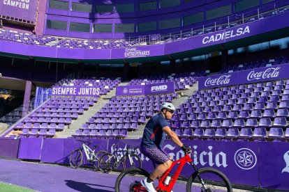 Ronaldo inicia el Camino de Santiago desde Zorrilla. / E. M.