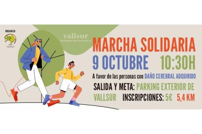 Marcha solidaria que organizan Vallsur y la asociación Camino el día 9 de octubre. E.P.