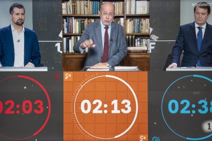 Luis Tudanca, Francisco Igea y Alfonso Fernández Mañueco. ICAL.