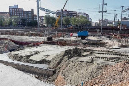 Una imagen de archivo de la integración ferroviaria de Valladolid. E.M.