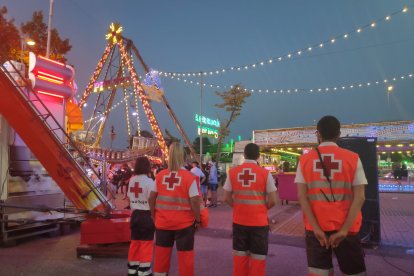 Dispositivo de la Cruz Roja durante las Fiestas de Valladolid en una imagen de archivo. E.M.