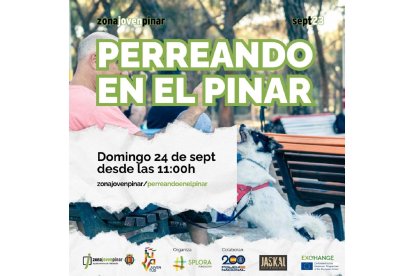 Cartel de la quinta edición de Perreando en el Pinar