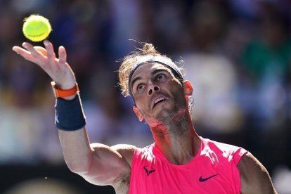 Rafa Nadal, este sábado.-EFE / EPA / SCOTT BARBOUR