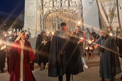 Desfile de antorchas en San Pablo. E.M.