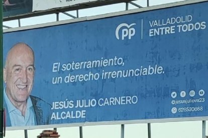 Cartel electoral de Carnero publicado en el tweet de Igea.- E. M.