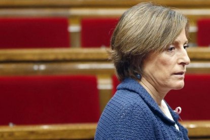 La presidenta del Parlament, Carme Forcadell, en el hemiciclo.-EFE