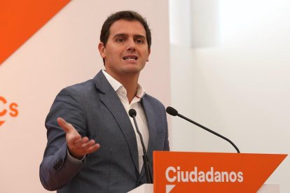 El presidente de Ciudadanos, Albert Rivera.-DAVID CASTRO