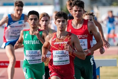 El vallisoletano Rubén Leonardo durante la competición en Jerusalén. / RFEA