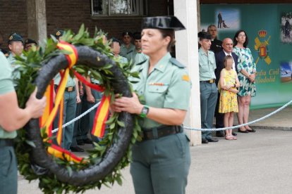 JUAN MIGUEL LOSTAU. 05/07/2023. VALLADOLID. COMUNIDAD DE CASTILLA Y LEÓN.CUARTEL DE LA GUARDIA CIVIL DE SAN ISIDRO. HOMENAJE AL CORONEL FALLECIDO EN SANTOVENIA.