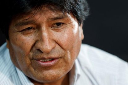 El expresidente Evo Morales, durante la entrevista con Efe.-EFE / JOSÉ MÉNDEZ