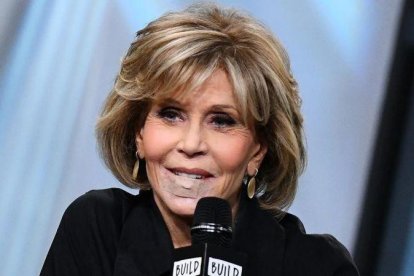 Jane Fonda el pasado lunes, 15 de enero, en el Build Studio de Nueva York.-SLAVEN VLASIC