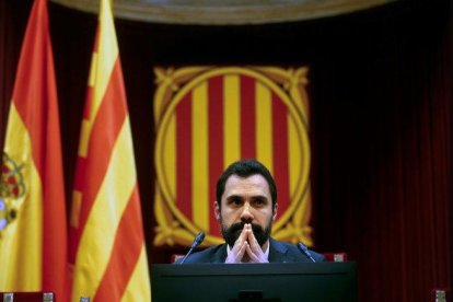 El presidente del Parlament, Roger Torrent.-QUIQUE GARCÍA / EFE