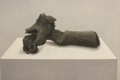 Detalle de una de las obras que se exhiben en Espacio 36. | E. RECHE