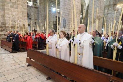 Imágenes de la bendición de las palmas en la catedral de Valladolid. PHOTOGENIC