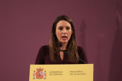 La exministra de Igualdad Irene Montero en una imagen de archivo - E. PRESS