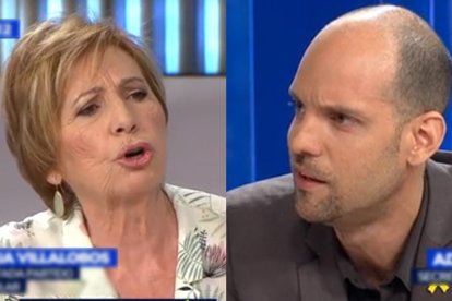 Celia Villalobos y Oriol Alsina-EL PERIÓDICO