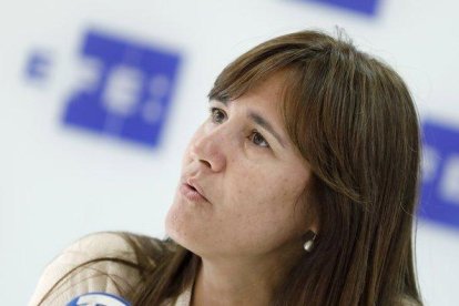 La portavoz de JxCat en el Congreso, Laura Borràs.-EFE