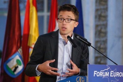 El candidato de Más Madrid a la Comunidad, Íñigo Errejón.-PACO CAMPOS (EFE)