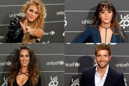 Algunos de los invitados de la cena de nominados de Los 40 Music Awards.-EL PERIÓDICO