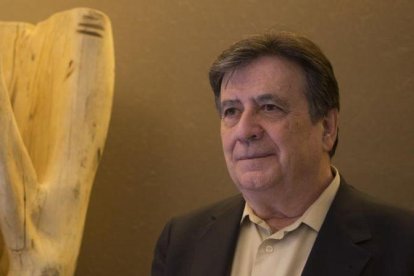 El escritor Luis Landero, en su reciente visita a Barcelona.-ALBERT BERTRAN