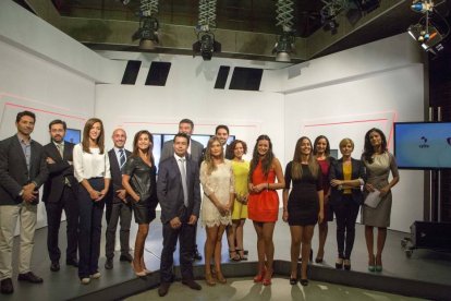 Acto de presentación de la nueva programación de RTVCyL, en la facultad de comunicación de la UPSA. En la imagen foto del equipo de profesionales del medio-Ical