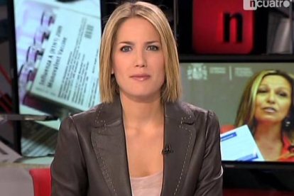 Silvia Intxaurrondo, durante su etapa en los informativos de Cuatro.-Foto: CUATRO