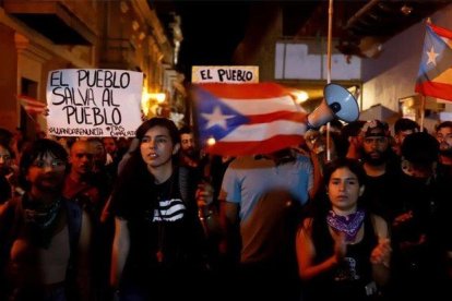 Manifestaciones sociales en Puerto Rico.-EFE