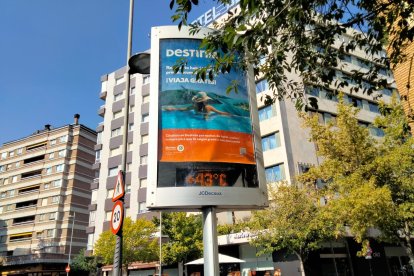 Plaza de San Miguel en Valladolid durante la tarde del martes.- E.M.
