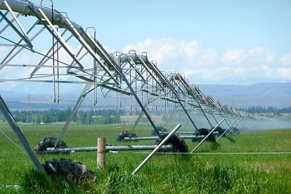 Pívot de Riego en un campo de cultivo. PQS  / CCO